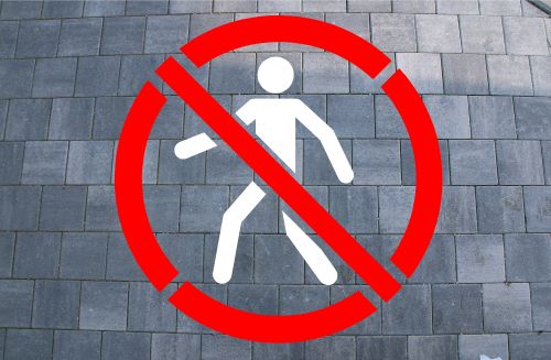  BODEN LOGOSCHABLONE - DURCHGANG VERBOTEN